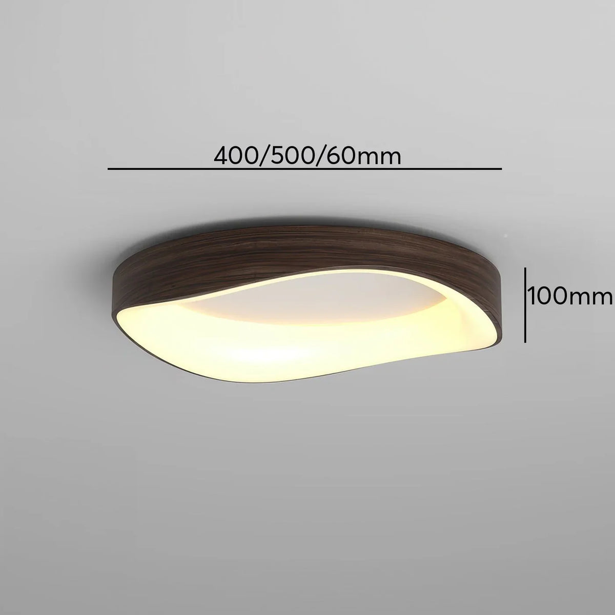 Penrose | LED Ceiling Light with Wood-Effect Trim